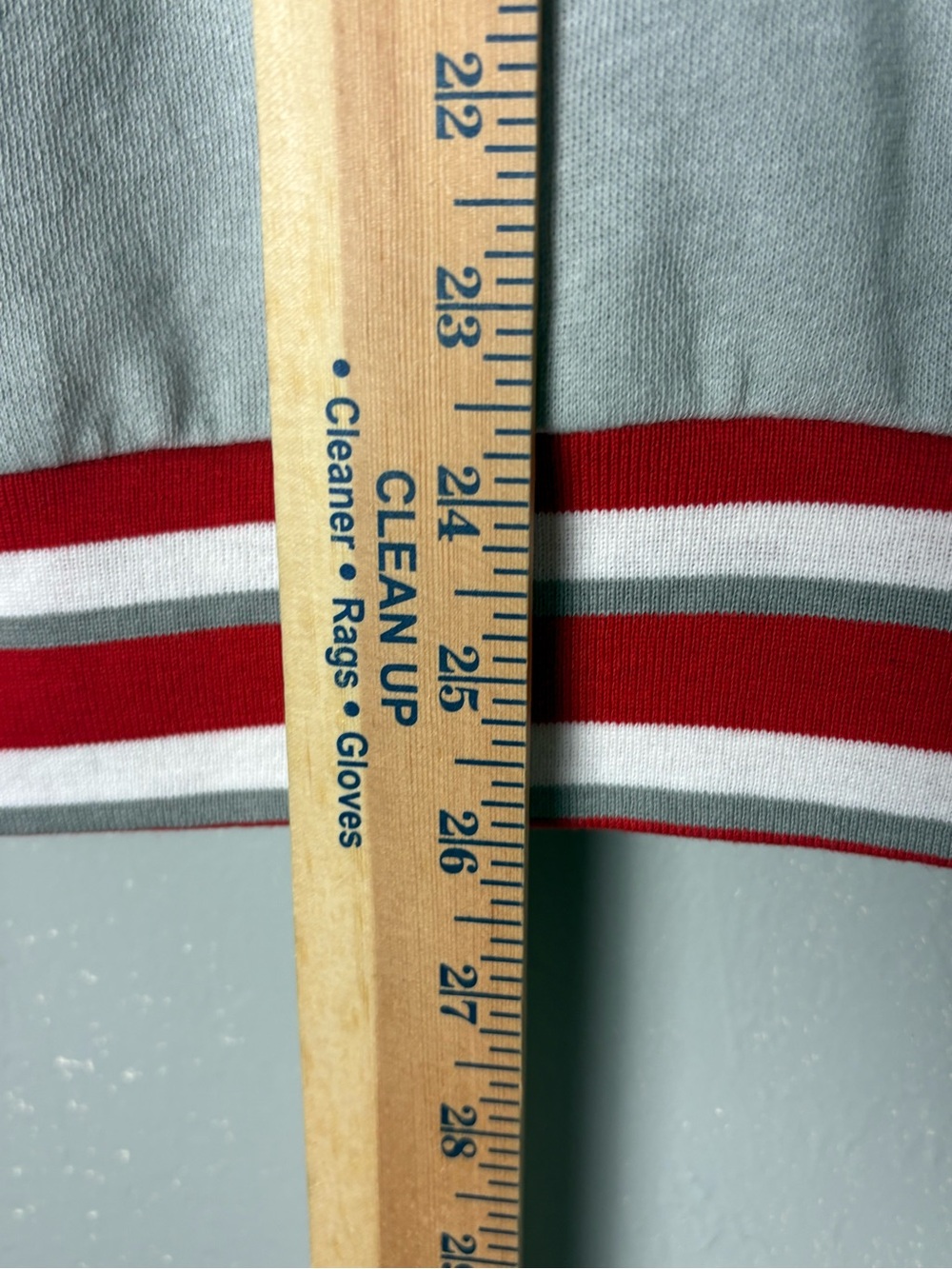 PINK Victoria's Secret Gray Crewneck Sweatshirt with Red Lettering S OVERSIZED - Picture 8 of 13